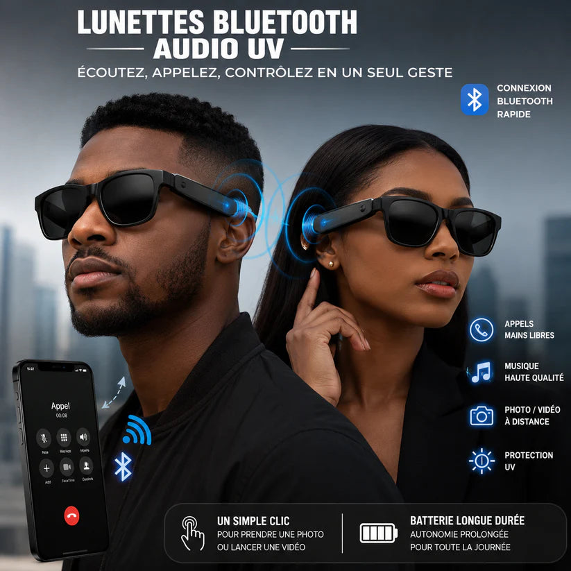 Lunettes intelligentes bluethoot